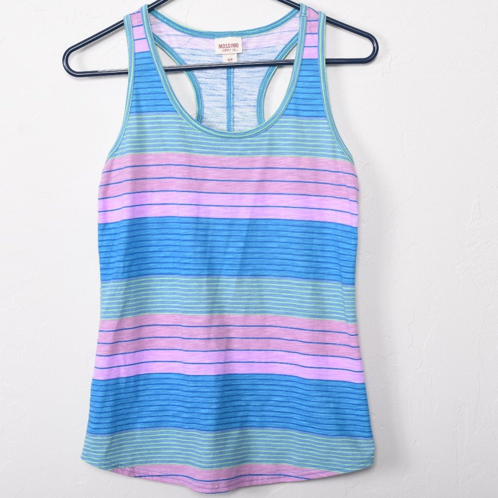 Mossimo Multicolored Striped Racerback Tank